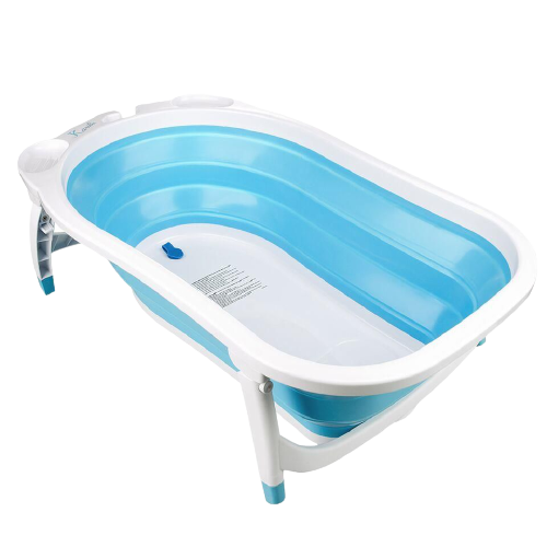  wanienek dla niemowląt  Bebedue Wanienka Składana Karibu Biało-Niebieska